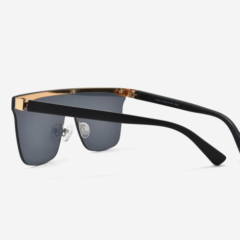 Square large Metal Men's Sunglasses Aviles